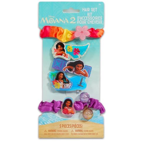 Pinzas para el cabello Moana anticaída y coleteros suaves sin tirones 2