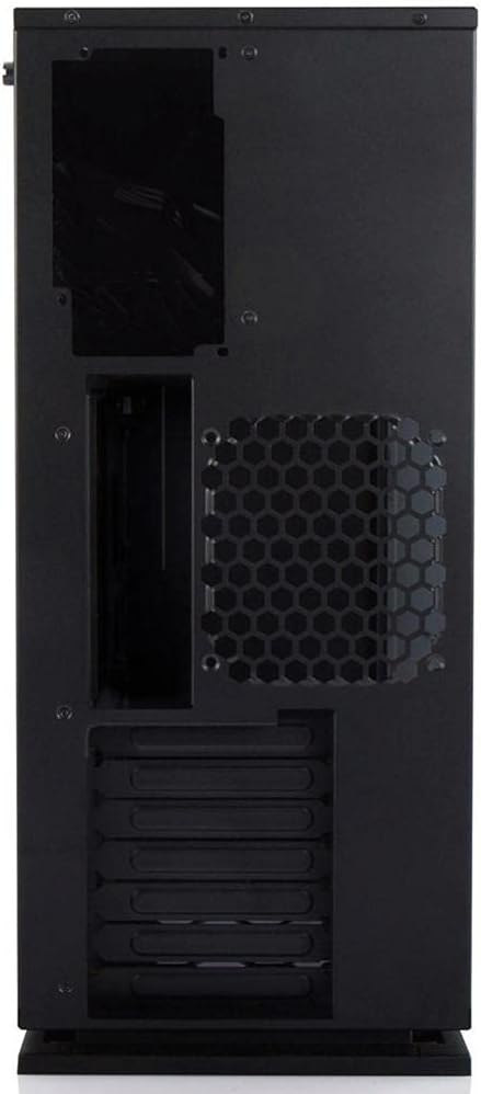 in Win 303 Black ATX Mid Tower Computer Case with Tempered Glass, Black
