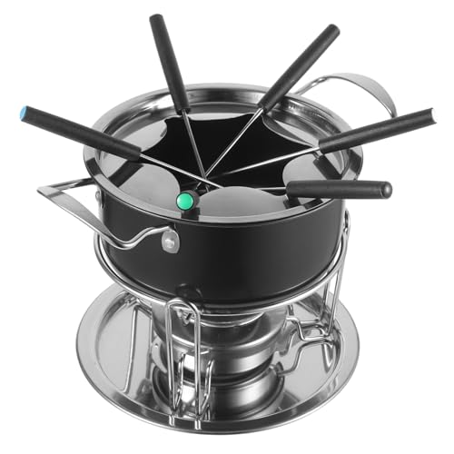 PRETYZOOM 1 Set Chocolate Melting Oven Chocolate Melting Pot - Nonstick Fondue Cheese Fondue Pot Fondue Maker DIY Melting Pot Tool Chocolate Warming Pot Sweet Fonduecup Black Stainless Steel
