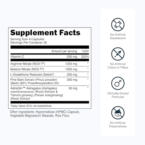 Transparent Labs Nitric Oxide Capsules