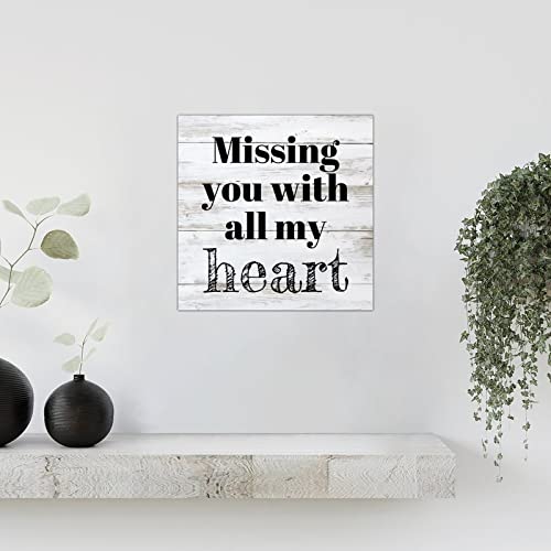Panneau mural en bois Missing You décoration maison salon