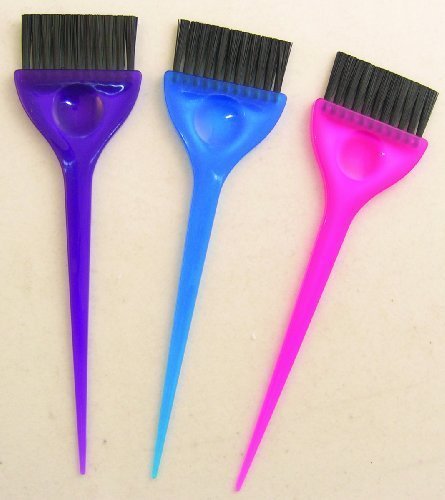 Soft 'N Style 3 Piece Translucent Dye Brush Set, 2.6 Ounce (Pack of 2 = TOTAL 6)
