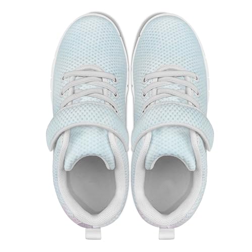 MARSVOVO Print Sport Shoes for Kids Girls 2025 Mesh Breathable Running Tennis Walking Lightweight Single Buckle Sneakers