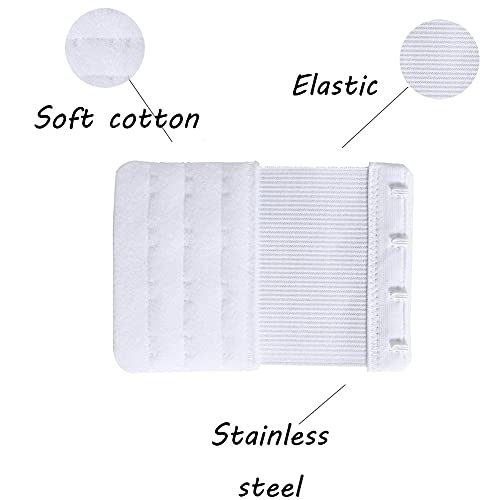 Bra Extenders 4 Hook Soft Stretchy Bra Extension 4 Hooks, Pack of 33