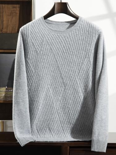 Men's Thickened Autumn and Winter Round Neck Loose Casual Knit Sweater4