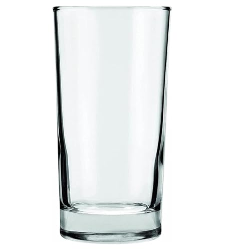 12 Glass Cups with Straws for Juice and Sparkling Water