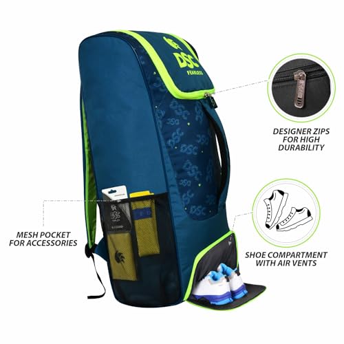 Image of DSC Condor Glider Polyester Cricket Kit Bag (Green)