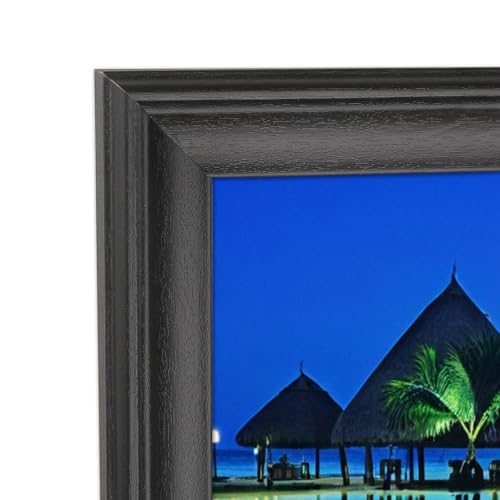 WOFFMX Marco de póster de 11 x 32 pulgadas, marco panorámico de 11 x 32 pulgadas, marco panorámico de 11 x 32 pulgadas, marco de fotos de 11 x 32 pulgadas, incluye accesorios para colgar (Y23B1132)