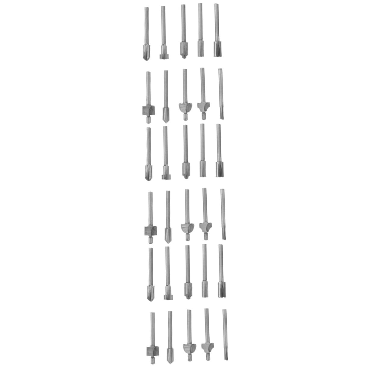 UKCOCO 30 Pezzi Accessori Punte Del Router Fresa In Carburo Di Tungsteno Fresa Da 1/8 Pollici Fresa Da 1/8 Pollici Punte Da Taglio Per Ruotare Trapano Elettrico