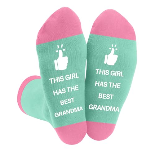 DTUIEUI Gifts for Granddaughter - Birthday Granddaughter Gifts Granddaughters Gift for Girls Funny Socks Christmas Mothers Day Graduation Valentines Day Inspiration Gift for Granddaughters from Gandma