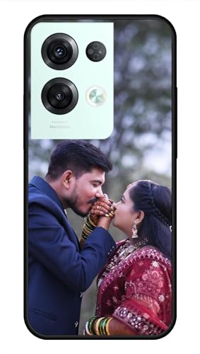 Image of NDCOM for Customised Oppo Reno8 Pro 5G Back Cover | Luxury Reno8 Pro Phone Case | Slim Oppo Reno8 Pro Mobile Cover DIY Personalised Photo Design | Customized Gift Custom Text Name Printed Glass Case