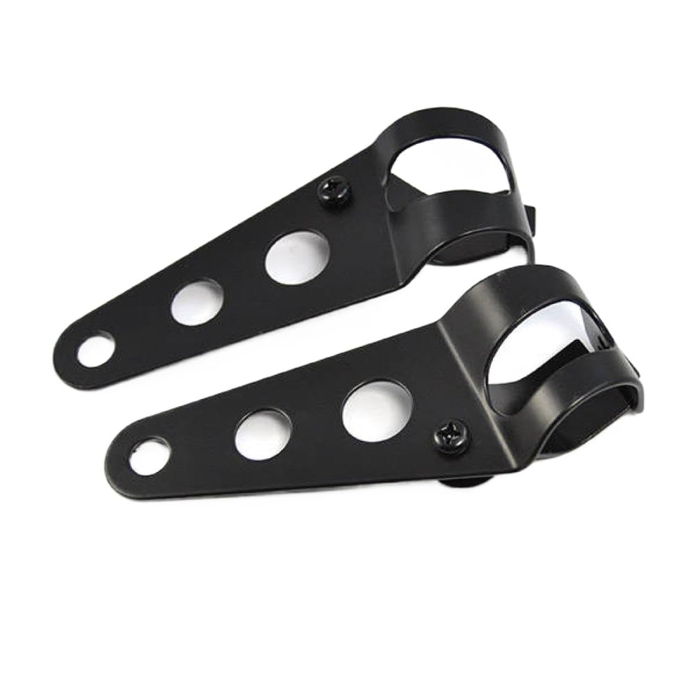 Cafe Racer Headlight Bracket for Motorcycle 35-43mm Fork Tubes Compatible with Headlamp Mount(Black)