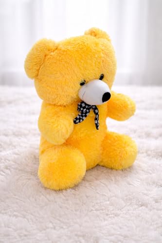 Image of ZEXSAZONE 2 Feet Yellow Giant Teddy Bear Soft, Plush, and Cuddly Stuffed Animal for Kids, Birthdays, Anniversaries, Valentine's Day, and Special Occasions Large Huggable (yellow /2fit)