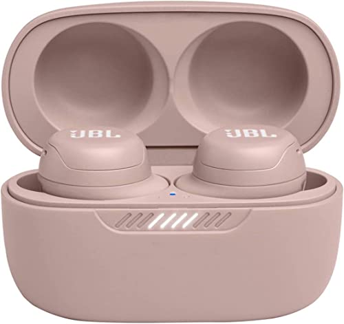 JBL Live Free NC+ TWS – Kabellose In-Ear-Kopfhörer mit Noise Cancelling in Rosa – Bis zu 21 Stunden Akkulaufzeit – Inkl. Ladebox