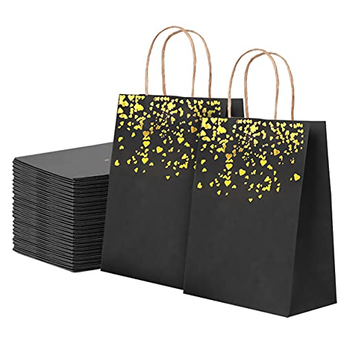 GIFTSAY 30 Stück Geschenktüten - 10 Farben Party Taschen Mit Griffen 21x15cm