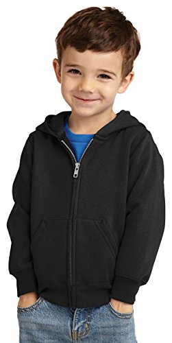 Precious Cargo Unisex-Baby Full Zip Hooded Sweatshirt 4T Jet Black