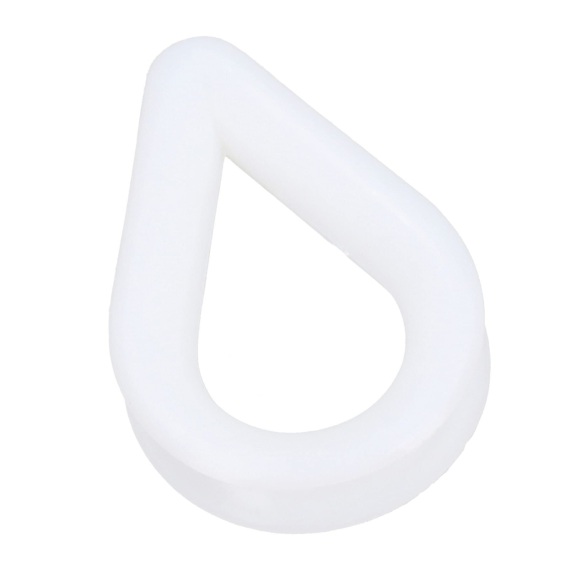 AB Tools 10pk White Nylon Rope Splice Thimble 6mm Rope Spliced Boat Sailing Thimbles