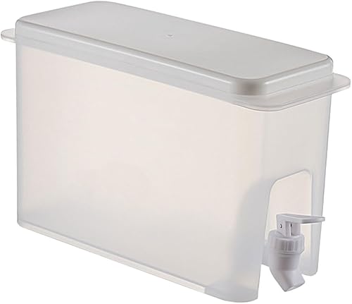 NOLITOY Cubo de bebida fría grande para café, jarra de agua helada, jarra de agua para cocina, refrigerador, recipiente de agua, hervidor de agua