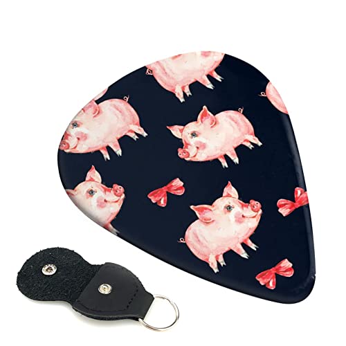 Red Cute Piggy Lot de 6 médiators pour guitare acoustique, guitare électrique, basse, ukulélé – fins, moyens et épais. - Les Beatles, Paul McCartney, John Lennon, RIngo Starr, George Harrison Red Cute Piggy Lot de 6 médiators pour guitare acoustique, guitare électrique, basse, ukulélé – fins, moyens et épais.
