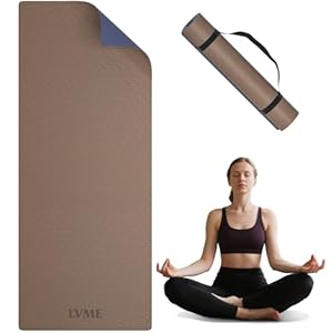 Yoga Mat Non Slip, Anti-Tear 1/4 Thick TPE Yoga Mats for Women and Men, 72″x24″ Exercise & Fitness Mat with Carrying Strap, Workout Mats for Yoga, Pilates and Floor Exercise