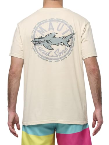 Maui and Sons Aggro Cookie Puff Ink Short Sleeve T-Shirt for Men & Women | Short Sleeve Crew Neck Graphic Tee Inspired by California Surf Culture & Designed for Everyday Comfort (X-Large)