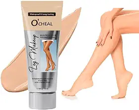 O'CHEAL Creme de maquiagem impermeável para pernas, cobertura de tatuagem sem transferência e corretivo para cicatrizes, base corporal de longa duração para pele impecável, cobertura de varizes nas