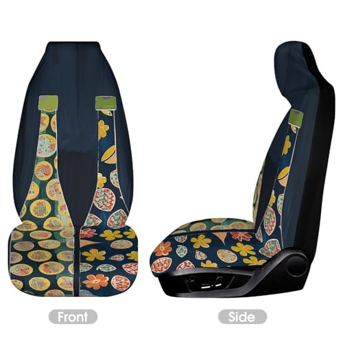 Housse de siège avant universelle auto SUV camion avec sangles élastiques - 3