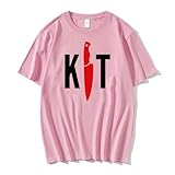 Kill Tony Merch T-Shirt Crerwneck Short Sleeve Cotton Tee Women Men Streetwear Tops Funny Clothes (Large,Pink)