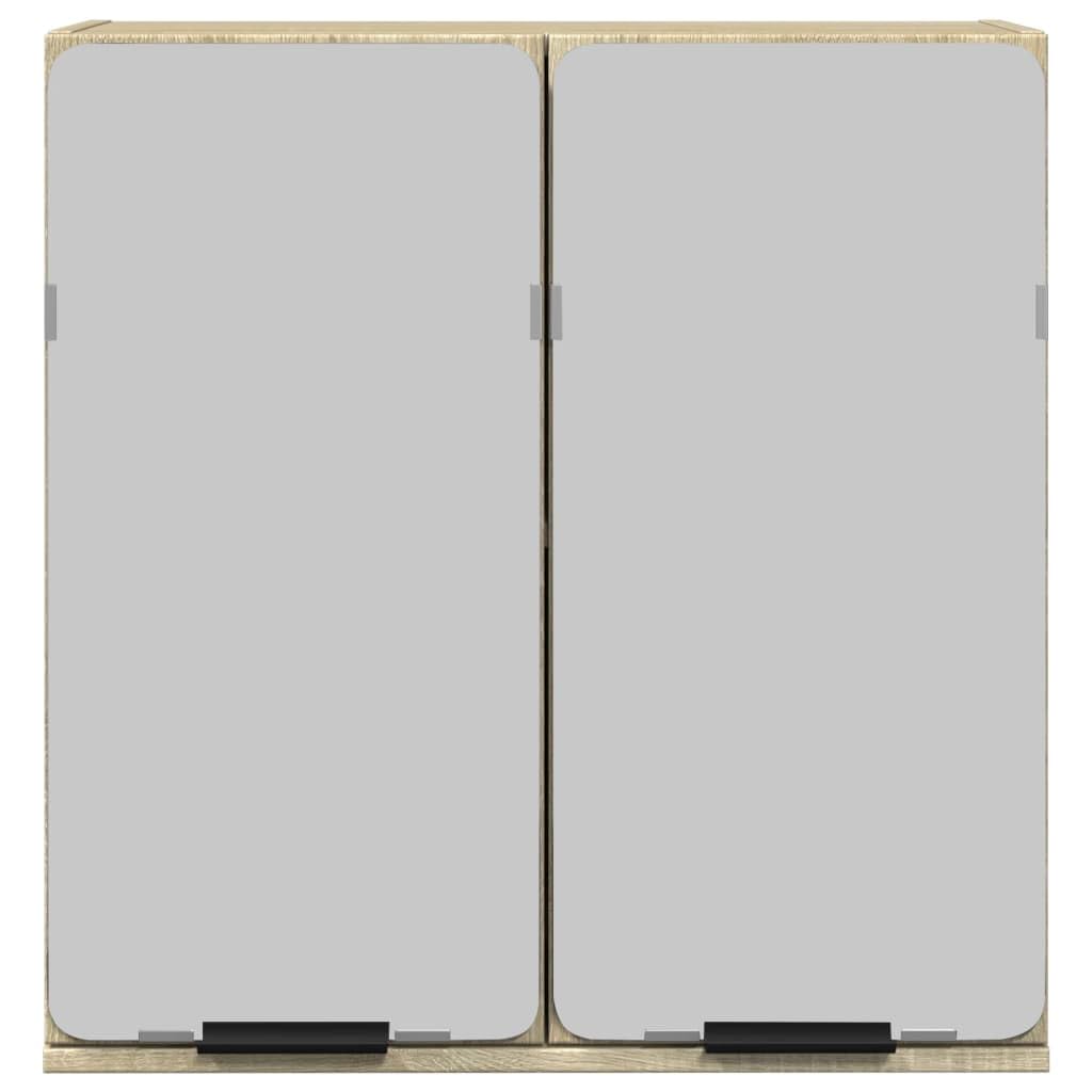 vidaXL Mueble Espejo de baño Madera Roble Sonoma 64,5x20x66,5 cm