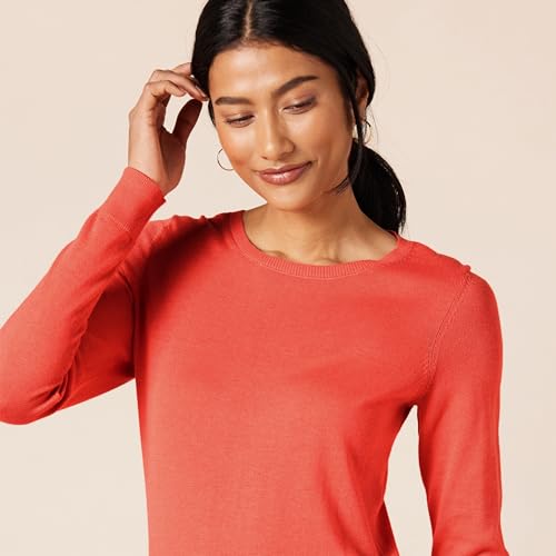 Image of Amazon Essentials Women's Long-Sleeve Lightweight Crewneck Sweater, Flattering (Available in Plus Size)