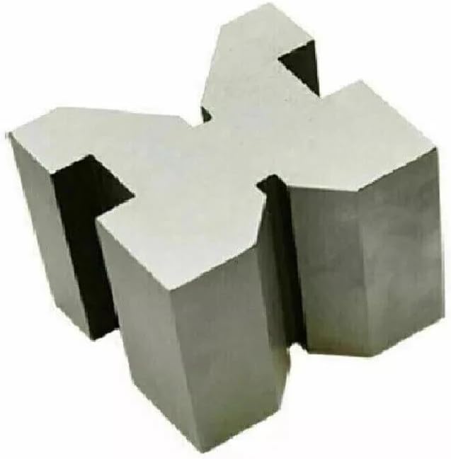 PRECISION V-BLOCK SET 50 x 38 x 38 WITH 2 BLOCKS & 2 CLAMPS