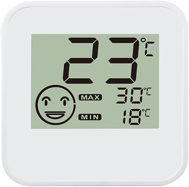 Digital Room Thermometer Hygrometer Digital LCD Thermometer Hygrometer Humidity Temperature Meter Indoor Centigrade Fahrenheit with Comfort Level Icon