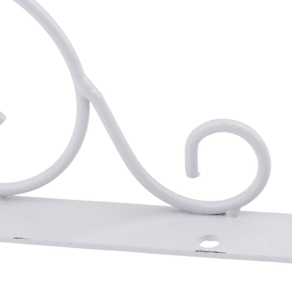 Heavy Duty Shelf Support Bracket Carved Corner Triangle Brace L Shape Holder White-image-45