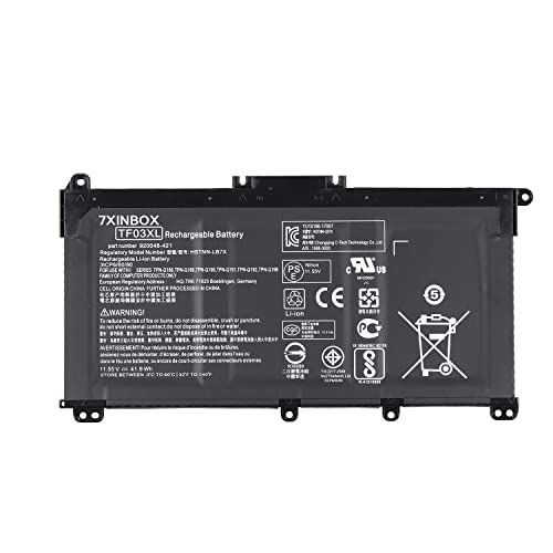 7xinbox TF03XL 11.55V 41.9Wh/3630mAh Laptop Battery Replacement for HP Pavilion 15-CC 15-CD 17-AR 17-AR050WM 17-AR007CA 14-BF Series 920046-121 920070-855 HSTNN-IB7Y HSTNN-LB7J HSTNN-LB7X TF03041XL