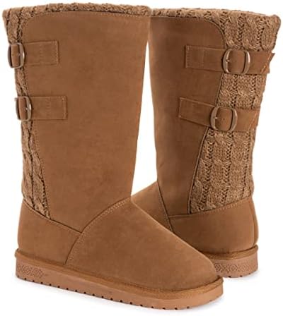 MUK LUKS Women's Jean Boots, Camel, 6 | Image 6