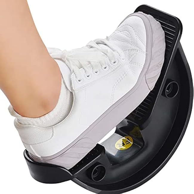 Foot Rocker Calf Stretcher Ankle Plantar Board for Achilles Tendonitis, Muscle Stretch, Feet and Shin Splint Pain Relief - Improve Calf Flexibility, Ankle Mobility - Black