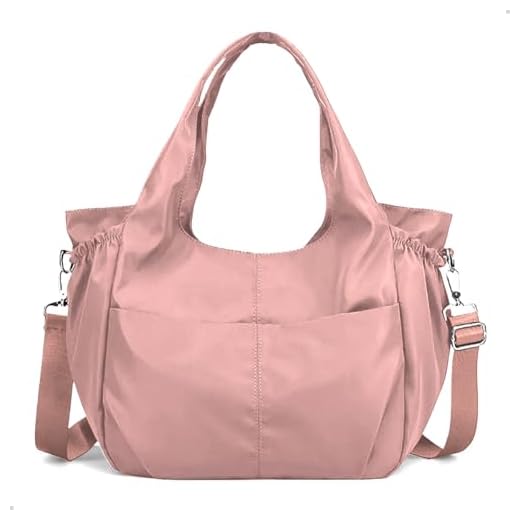 Bolsa Feminina Espaçosa Ombro Mão Transversal Moda Passeio Yoga ou Trabalho (ROSA)