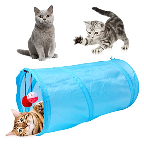 Katzen Tunnel Spielzeug, Kätzchen Tunnel Spielzeug, Katzenröhre, Kratz für Katzen Innenbereich, interaktiv für Langeweile, Kätzchen Set-2