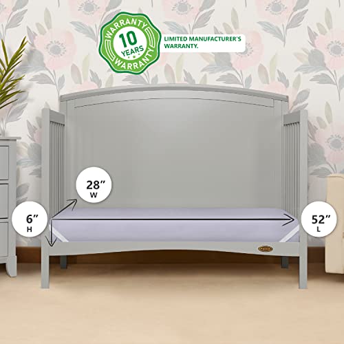Dream On Me Starbright Breathable Fiber Crib And Toddler Mattress, Greenguard Gold Certified, Periwinkle #TOP2
