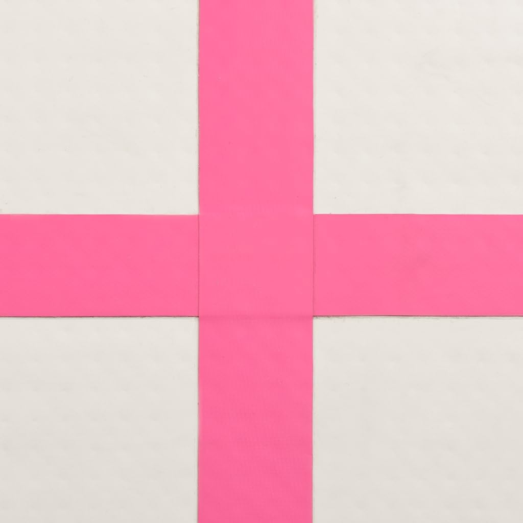 Tappetino Ginnastica Gonfiabile con Pompa 60x100x20 cm PVC Rosa, Articoli Sportivi,Esercizio e Fitness,Yoga e Pilates,Tappetini per Yoga e Pilates, 4.2kg-92655