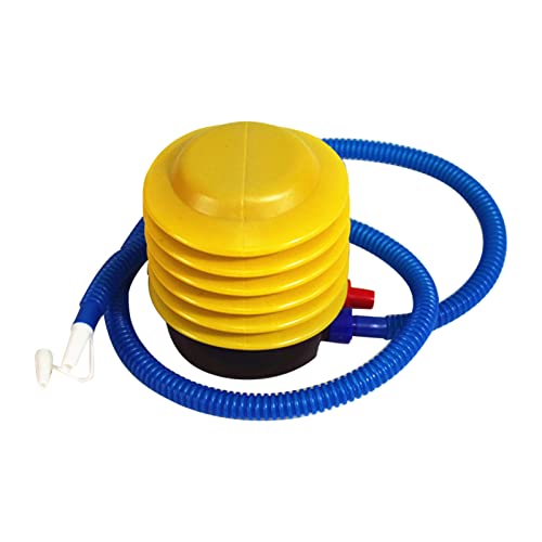 Tragbare Fußluftpumpe mit Schlauch, arbeitssparende Luftpumpe aus Kunststoff für Sport, Matratze, Schlauchboot, Gymnastikball, Ballon, Schwimmring, Poolspielzeug