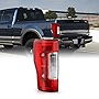 AKKON - Fits 2017 2018 2019 Ford F-250 / F350 Super Duty [w/o Blind Spot] [w/o LED] Chrome Red Tail Light Taillamp Driver Left
