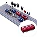 EGSCST 41PCS 10 Values Double Row Red Dip Switch Assortment Kit 1 2 3 4 5 6 7 8 9 10 Position 2.54mm PCB Mountable On Off Slide Type Toggle DIC Breadboard Switches for Circuit Breadboards