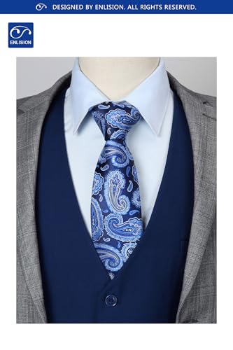 Image of Enlision Men's Suit Vest Business Formal Dress Waistcoat Solid Color Vest for Suit or Tuxedo