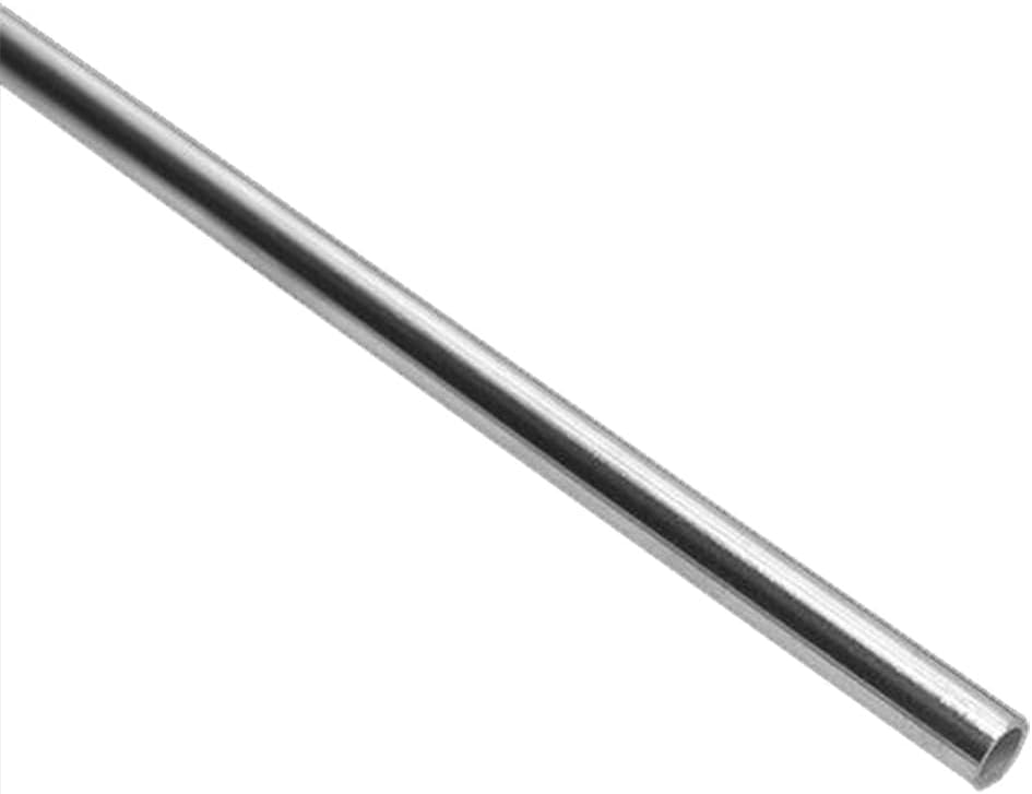 Unifizz 304 Stainless Steel Capillary Metal Tube Tubing 3mm ID 5mm OD 300mm Length 1mm Wall Seamless Straight Pipe Tubing for DIY Draft Hollow Decoration Frame Models Hobby 1 PCS
