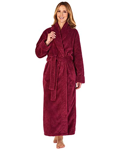 Slenderella Ladies Waffle Wrap Dressing Gown HC4329 Raspberry 3XL Cover