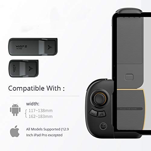 Bounabay Wireless Bluetooth Tablet Controller One Handed Gamepad Compatible for iPAD and Android Tablet - Thumbnail 4