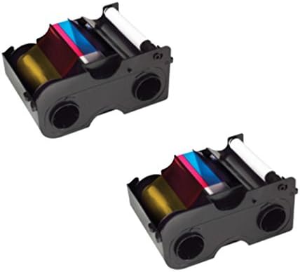 Fargo 45000 YMCKO Color Ribbons - 2 Pack Bundle