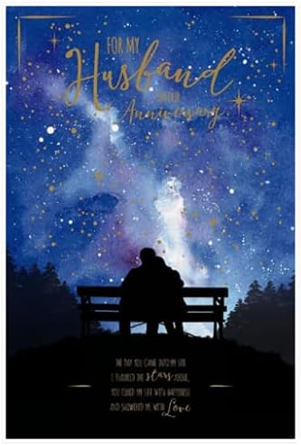 Wishing Well Studios Husband Anniversary Card - for My Husband on Our Anniversary