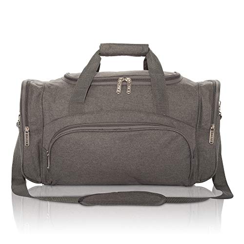 DALIX Signature Travel or Gym Duffle Bag in Gray